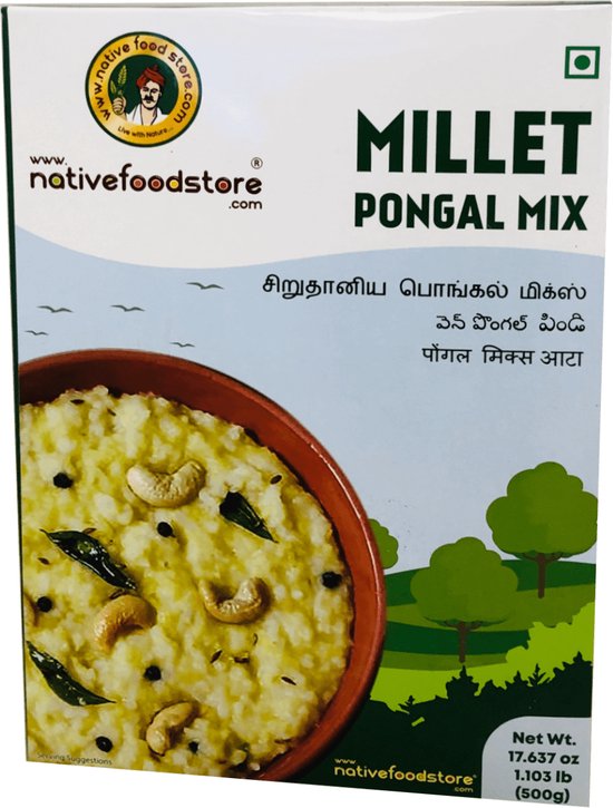 Native Food - Gierst Ontbijtmix - Millet Pongal Mix - 3x 500 g