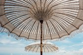 Bali parasol macrame - créme - 250 cm