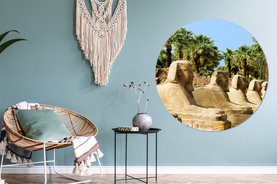 Sphinx en Egypte Assiette en plastique cercle mural Ø 140 cm