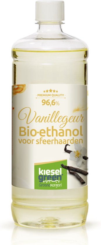 KieselGreen 12 Liter Bio-Ethanol Aromamix (Bos, Rozen, Lavendel, Vanille) - Bioethanol 96.6%, Veilig voor Sfeerhaarden en Tafelhaarden, Milieuvriendelijk - Premium Kwaliteit Ethanol voor Binnen en Buiten