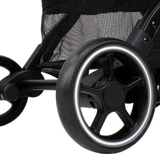 Novi Baby® Sky Buggy - Groen Melange - inklapbaar - inclusief regenhoes van Novi Baby® — afbeelding 2