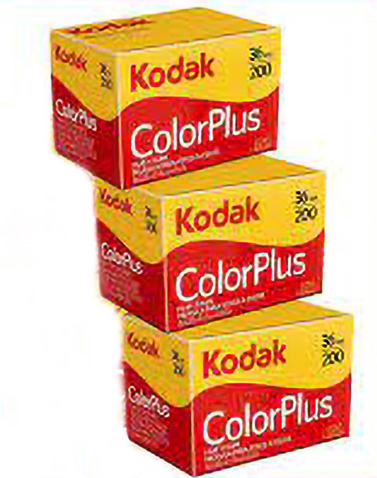 Foto: Kodak colorplus 135 36 200 asa kleinbeeld 36 opnames 3 pak 200 iso analoog fotorolletje filmrol fotorol filmpje