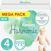 Pampers - Harmonie Pure - Maat 4 - Mega Pack - 72 luiers