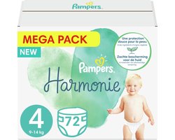 Pampers Harmonie luiers - Maat 4 - Mega Pack - 72 luiers