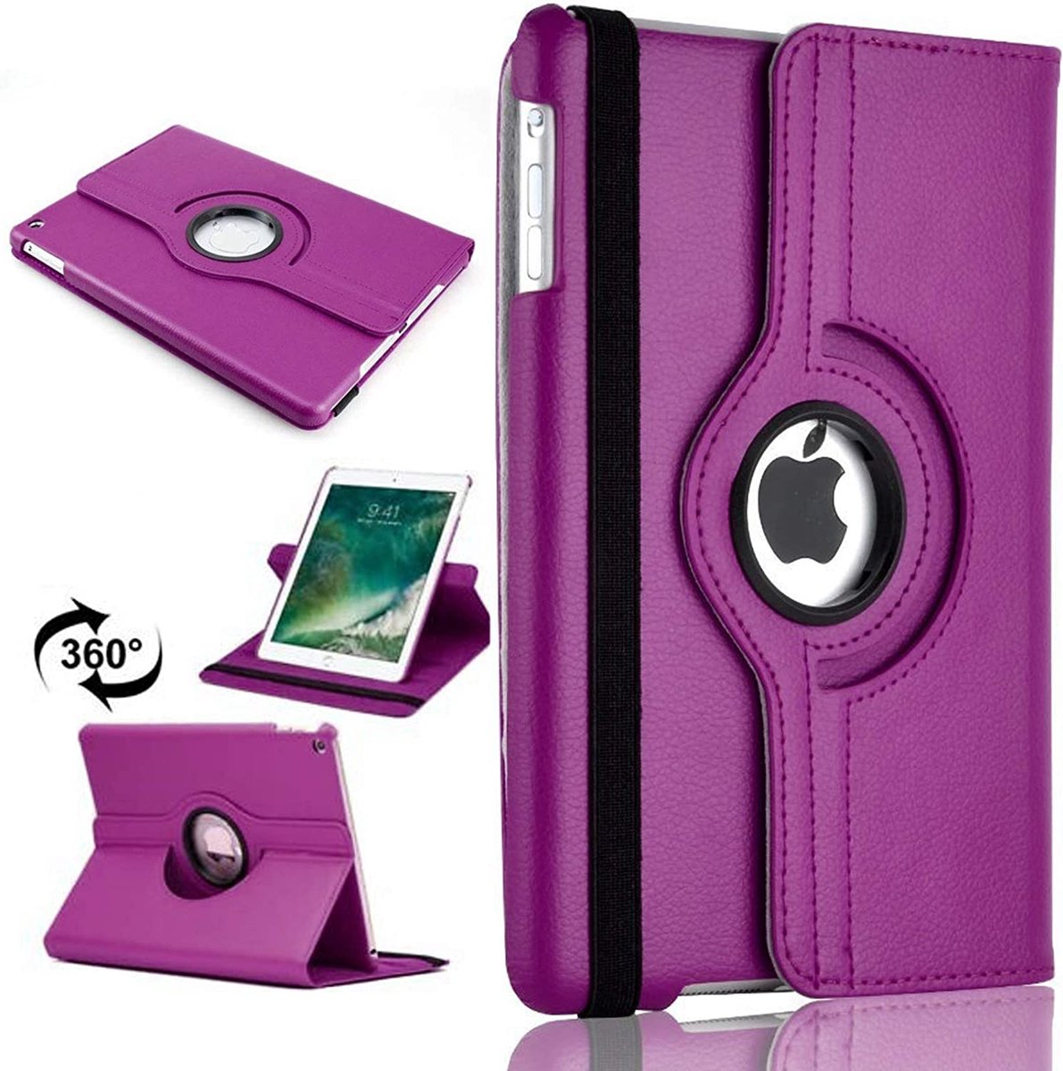 Draaibaar Hoesje 360 Rotating Multi stand Case - Geschikt voor: Apple iPad Air 2022 - 10.9 inch /  Apple iPad Air 5 2022 - Paars