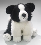 Pluche Border Collie- Knuffel- 30cm- Hond- Puppy- zwart wit