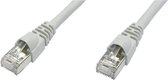 Telegärtner L00005A0051 RJ45 Netwerkkabel, patchkabel CAT 6A S/FTP 10.00 m Wit Vlambestendig, Snagless, Vlambestendig,