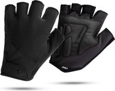 Rogelli Essential Fietshandschoenen Zomer - Wielrenhandschoenen - Korte Vinger - Heren - Zwart - Maat XL