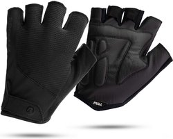 Rogelli Essential Fietshandschoenen Zomer - Wielrenhandschoenen - Korte Vinger - Heren - Zwart - Maat XL