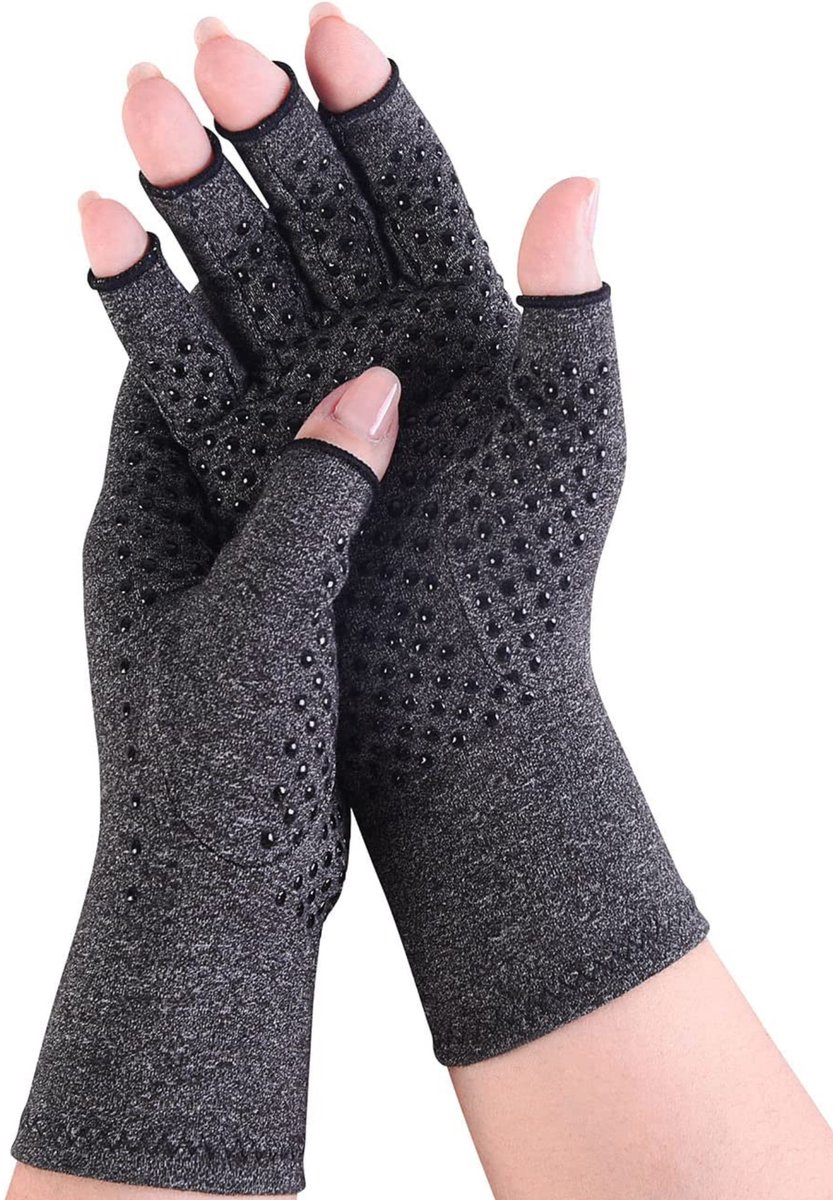 U Fit One 2 Stuks Anti Slip Reuma Handschoenen - Therapeutische - Artritis Compressie Handschoenen - Maat L