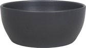 Pot de fleurs en céramique de couleur gris anthracite mat pour plantes d'intérieur H9,5 x P22,5 cm- pots de plantes d'intérieur