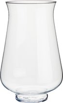 Bloemenvaas van glas 21 x 31 cm - Glazen transparante vazen