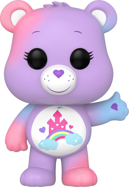 Funko Pop! Animation: Care Bears 40th Anniversary - Care-a-Lot Bear (kans op speciale Flocked Translucent Glitter editie)