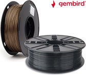 Gembird PLA Filament - 1.75mm - 200 gram- Voordeelset - Zwart, Goud Metallic - 3D printer filament