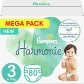 Pampers - Harmonie / Pure - Taille 3 - Mega Pack - 80 couches