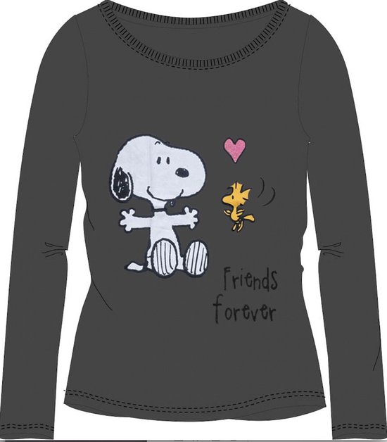 Snoopy manches longues filles, gris, 7-8 ans, taille 128