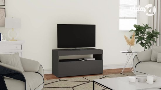 vidaXL-Tv-meubelen-2-st-met-LED-verlichting-75x35x40-cm-grijs