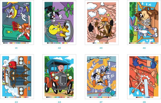 Coloriages Mystères Looney Tunes - Kleurboek voor volwassenen - Kleuren
