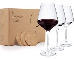 Luxe Wijnglazen set – kerst dineren tafelen – Wine Glass Set - Vaatwasserbestendig - Duurzaam Glas van Hoge Kwaliteit