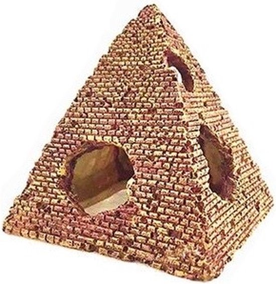 Foto: Piramide ornament voor aquarium egypte ru ne piramide 8 7 5 7 5 cm