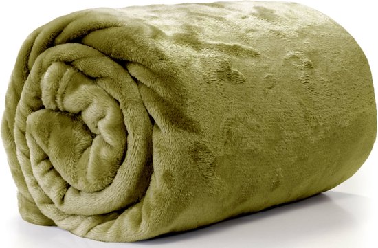 Unique Living - Enzo Plaid 130x180cm Olive Green