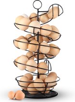 Eiermand – Eierrek – Eierhouder – Eieren – Zwart - Pasen - Tot 40 eieren - 360° - BAULK®