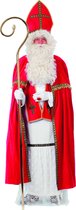 Wilbers & Wilbers - Sinterklaas Kostuum - De Enige Echte Sint Budget - Man - Rood - One Size - Sinterklaas - Verkleedkleding