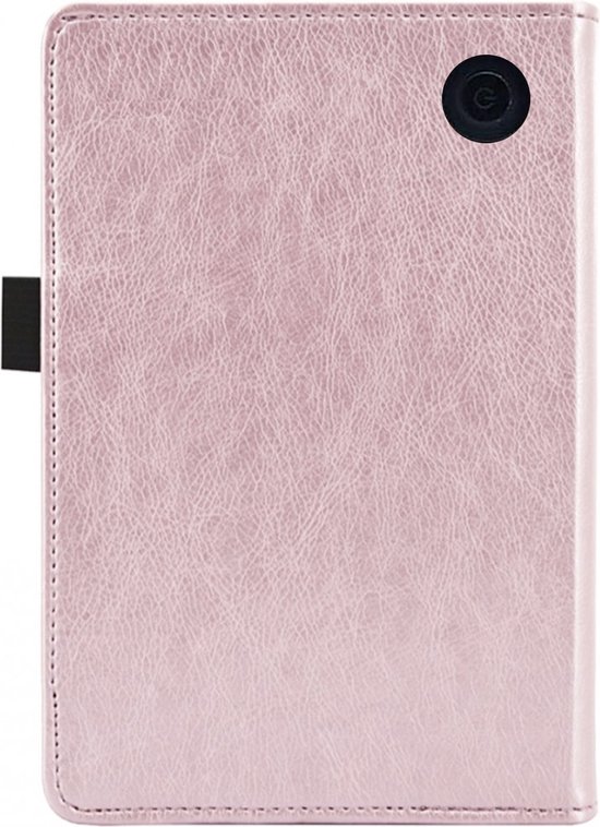 Hoes geschikt voor Kobo Libra 2 - Book Case Premium Sleep Cover Leer Hoesje met Auto/Wake Functie - Roze van Case2go — afbeelding 3