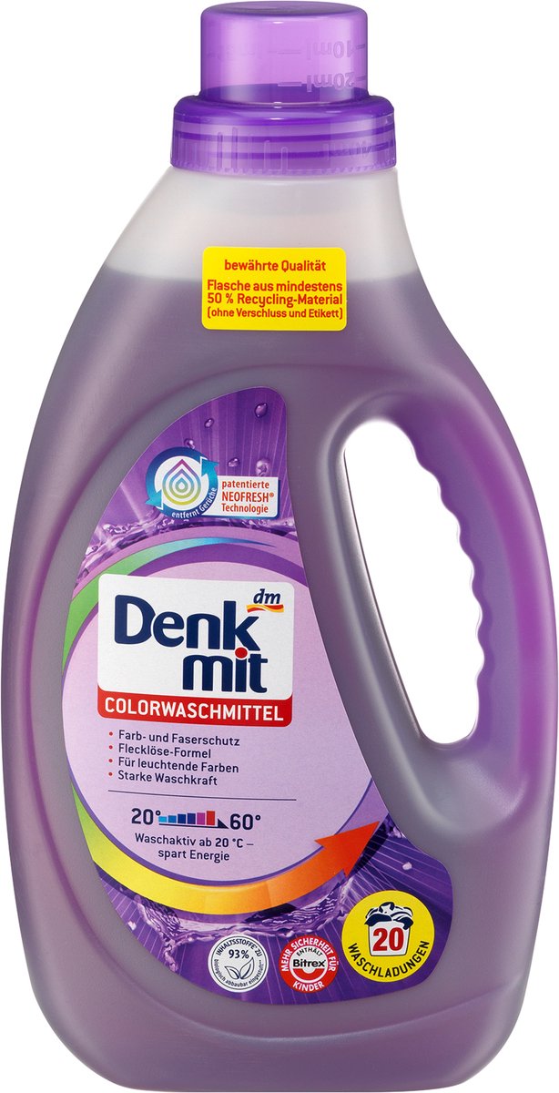 Denkmit Kleur Wasmiddel, 20 wasbeurten