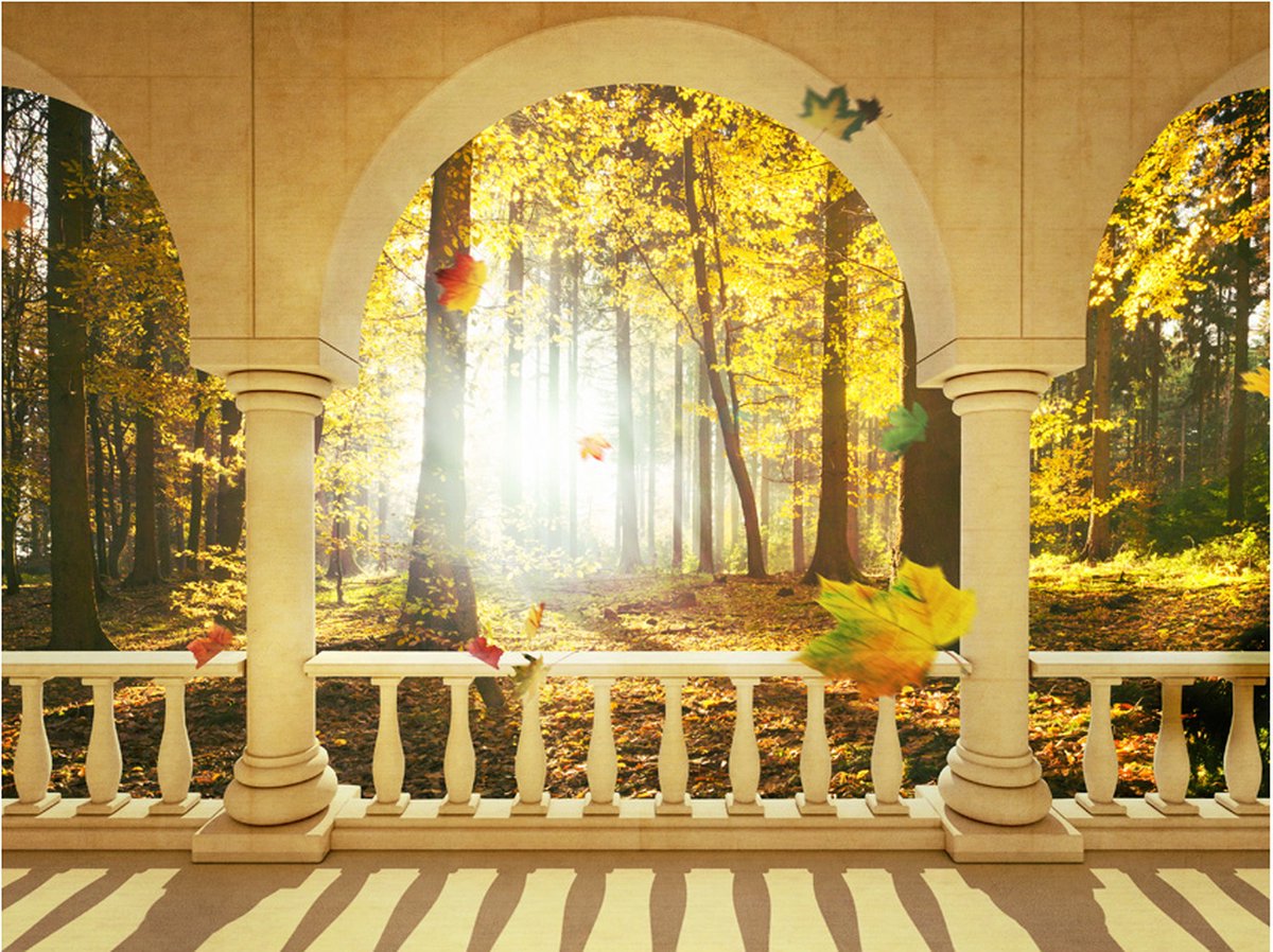 Fotobehang - Dream about autumnal forest.