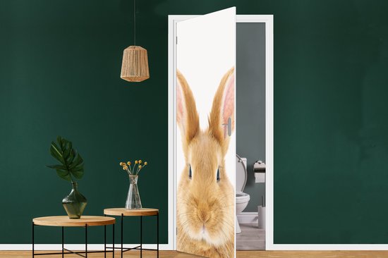 Sticker de porte Enfants - Lapin - Enfant - Filles - Garçons - 95x235 cm - Affiche de porte