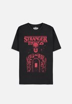 Tshirt Homme Stranger Things - S- Rouge Vecna Zwart