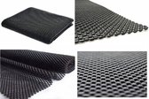 Multifunctionele Anti- Slip mat – Zwart – 125x45cm - Antislipmat Gaas Patroon voor Bureaus en Keukenlades - keuken - gereedschap - pannen.
