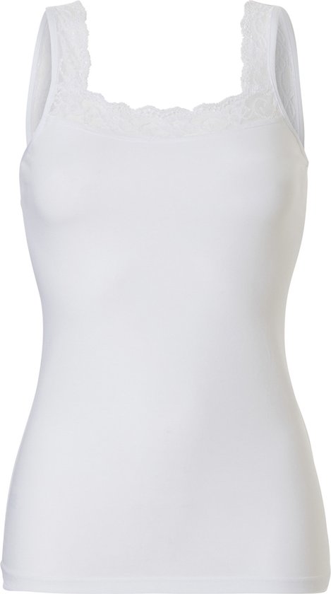 Cotonella Dames Hemd met Kant Wit - Maat XL