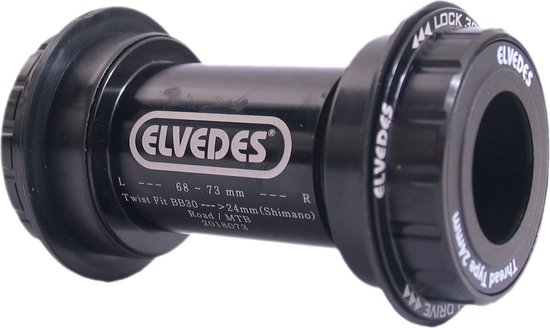 Elvedes Bottom Bracket Bb30 Shimano Kunststof/staal 68-73 Mm Zwart van Elvedes — afbeelding 5