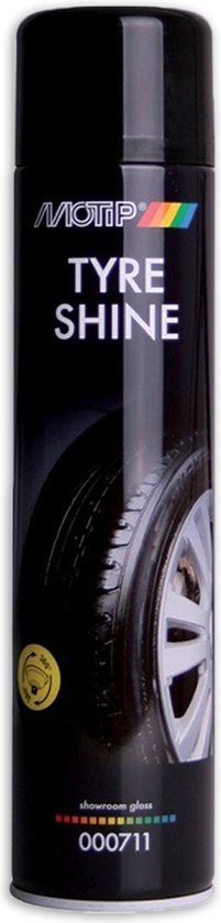 MOTIP Car Care Black Tyre Shine Bandenzwart en Bandenconditioner in 600ml  spuitbus | bol.com