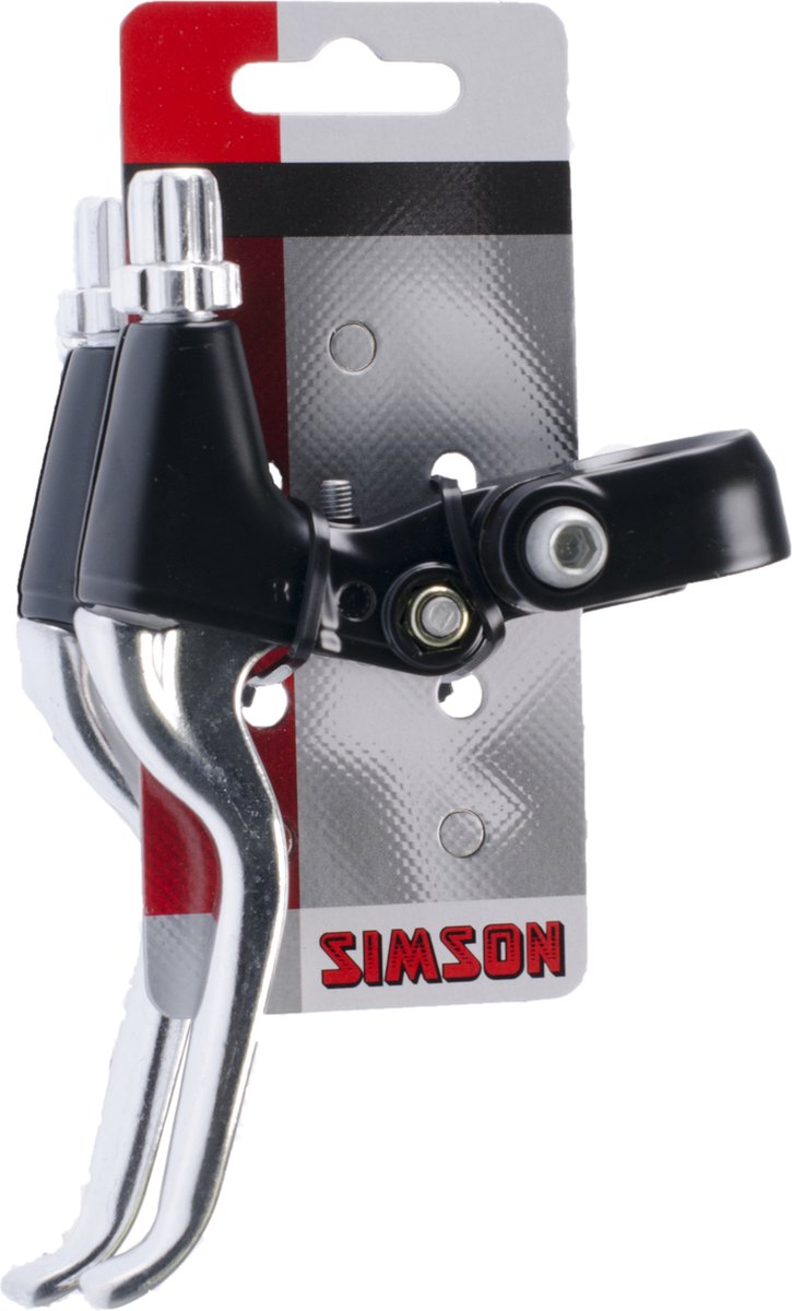 Simson Verstelbare remhendel set - korte greep - aluminium - zwart