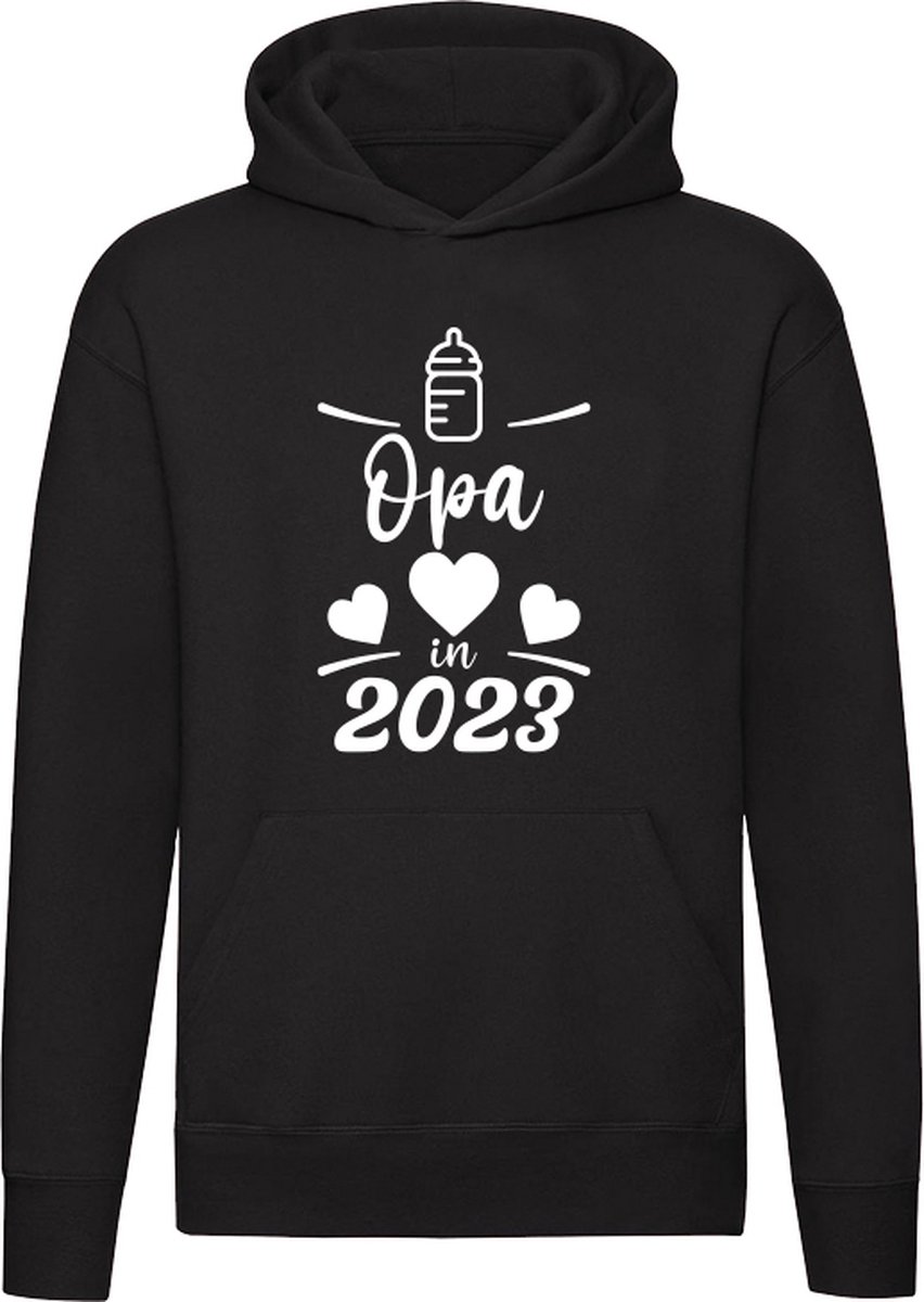 Ik word opa in 2023 Hoodie - aankondiging zwangerschap - bekendmaken - bekendmaking - kind - baby - geboorte - meisje - jongen - shirt - trui - sweater - capuchon