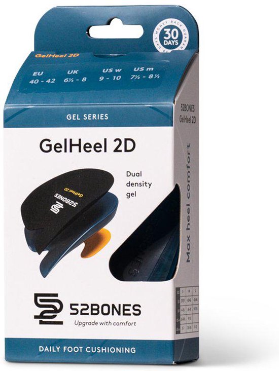 52Bones Gel Series 2D - Premium hielspoor zooltjes - demping - 40-42 | bol.