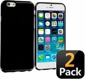 iPhone 6 PLUS 5.5 Hoesje Siliconen TPU Zwart 2x