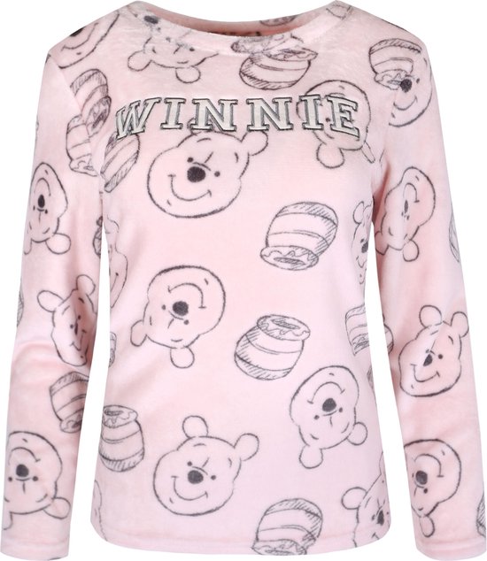 Winnie the Pooh Disney - Dames roze pyjama, fleece pyjama, lange mouwen, warm / S - Disney