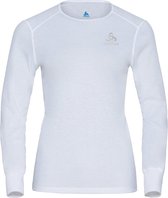 Odlo Sportshirt/Thermische shirt - 10000 White - maat 38 (38) - Dames Volwassenen - Polyester- 159101-10000-38