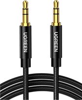 UGREEN Câble Audio Aux Jack 3,5 mm vers Jack 3,5 mm Nylon 2M Zwart