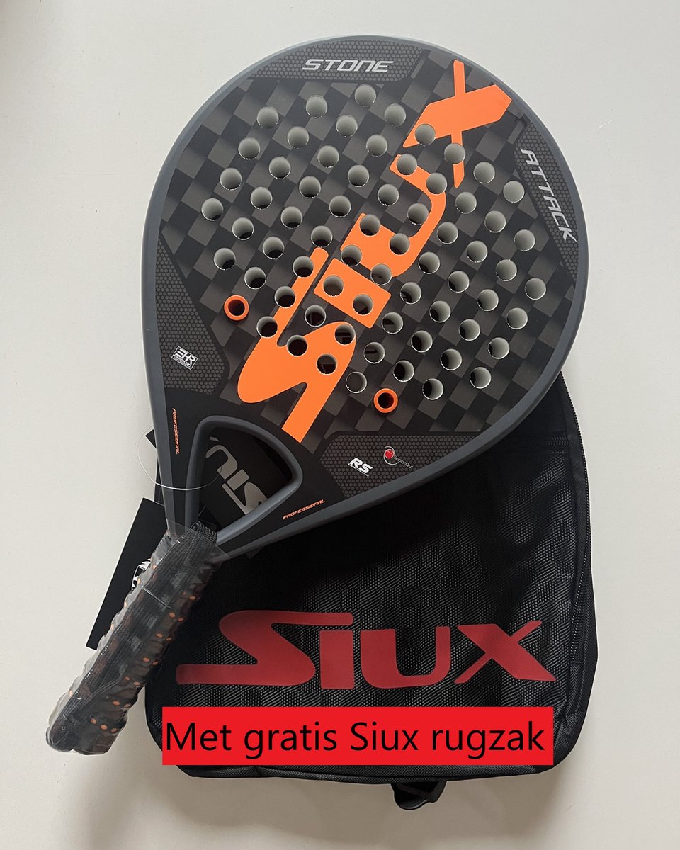 Siux Stone Attack Padel racket met gratis Siux rugzak