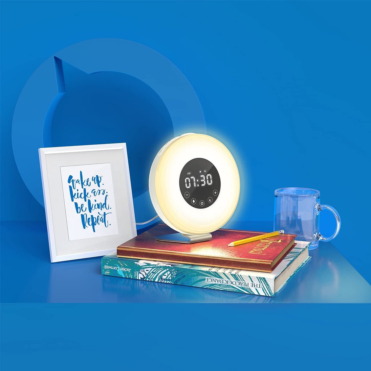 Reloj Despertador Con Luz De Amanecer Y Sonidos Naturales Blanco