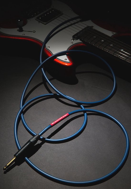 KAMINARI Guitars Electric Guitar Cable 5m Angled to Straight | bol