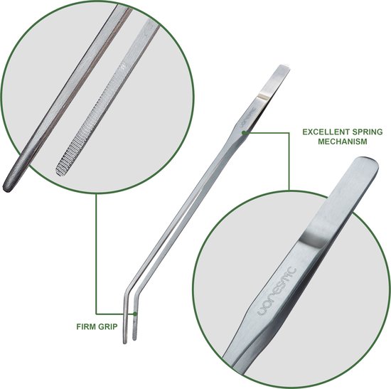 VORESTIC Aquarium Schere 25cm - Gebogene Schere Für Aquascaping & Pflanzenpflege