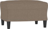vidaXL - Voetenbank - 60x50x41 - cm - stof - taupe