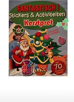 kerst kleurboek - kerst stickers & activiteiten kerstpret - 70 kerst stickers - kerst kinder kleurboek -