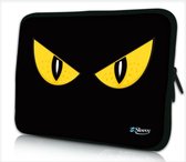 Laptophoes 14 inch gele ogen - Sleevy - laptop sleeve - laptopcover - Sleevy Collectie 250+ designs
